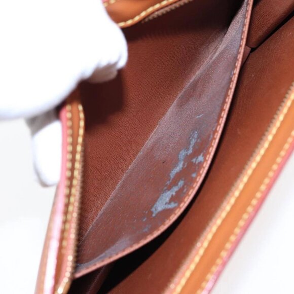 LOUIS VUITTON Epi Pochette Homme Clutch Bag Brown Zipangu Gold - Picture 14 of 16